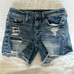American Eagle Ripped Jean Shorts